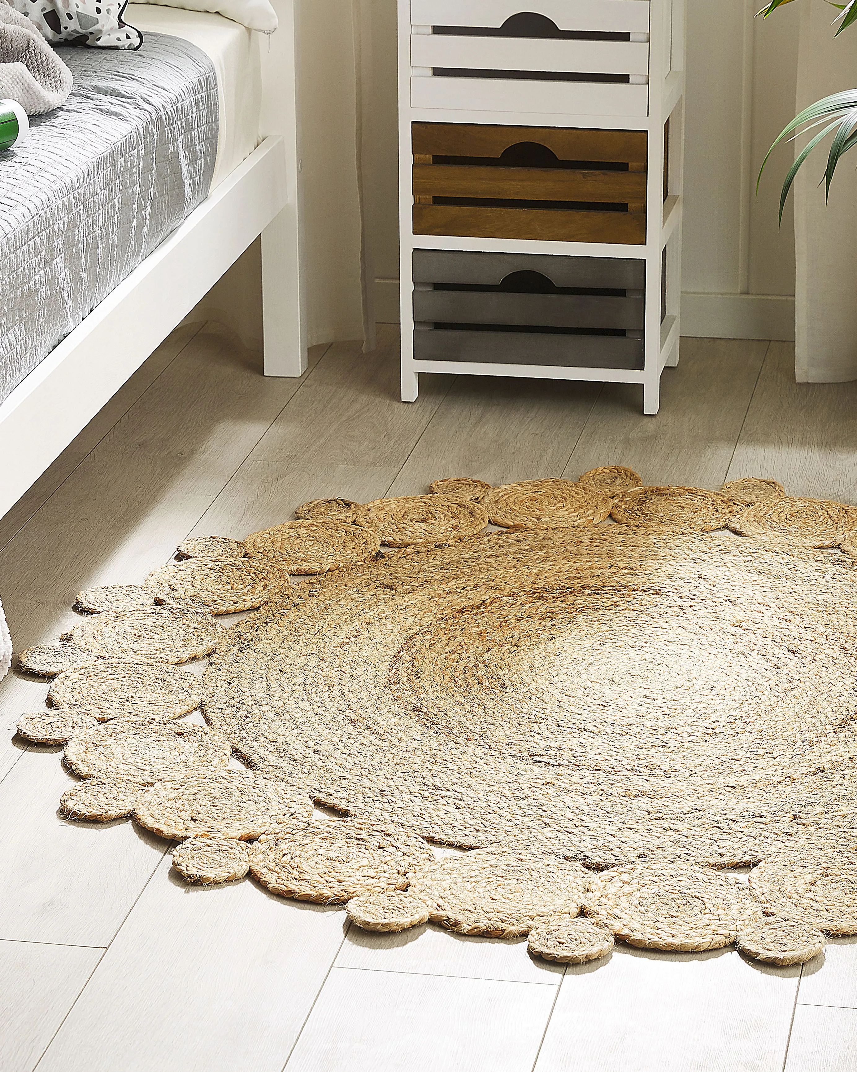 Rug GOLGEN Beige ? 120 cm Jute