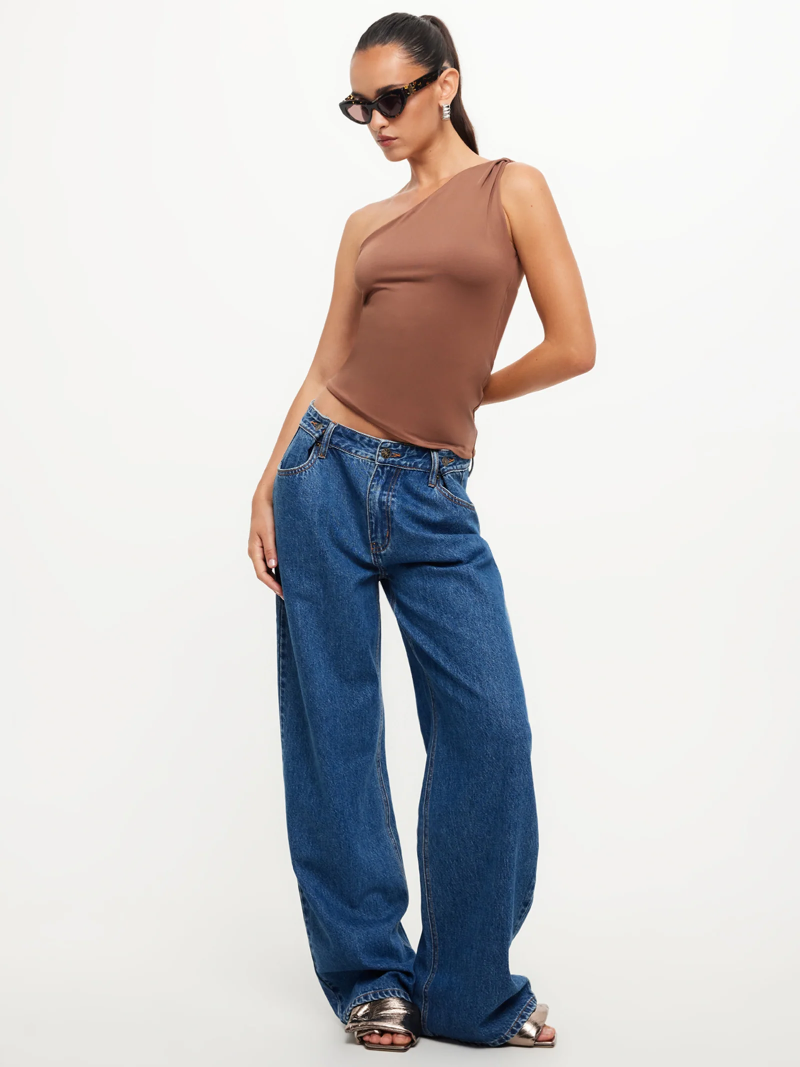 Unveiling One Shoulder Top