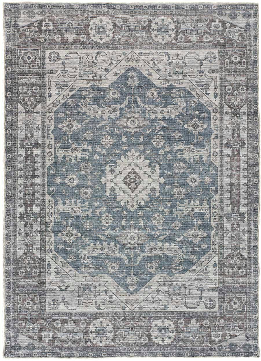 MANDALA - Tapis vintage lavable multicolore, 120170 cm