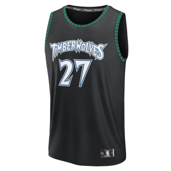 Rudy Gobert Minnesota Timberwolves  Fastbreak Jersey - Classic Edition - Black
