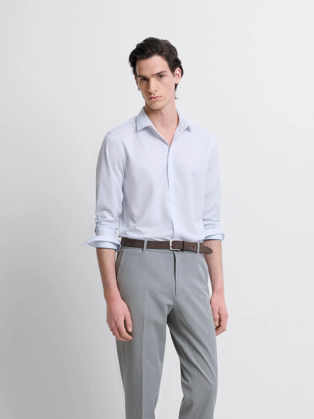 Chemise extraslim à motifs