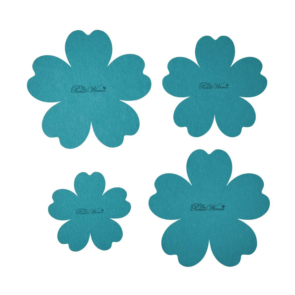 The Pioneer Woman Brilliant Blooms 38-Piece Cookware Set, Teal Complete Kitchen Solution with Floral Design