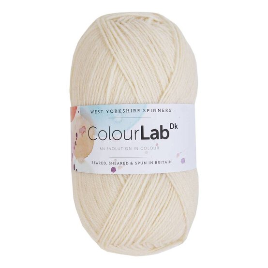 West Yorkshire Spinners Natural Cream ColourLab DK Yarn 100g