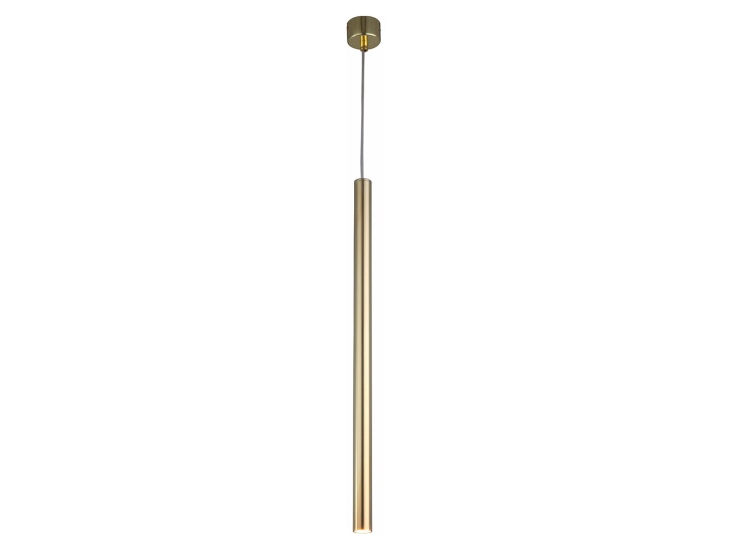 Lampa wisząca Lungo metalowa złota