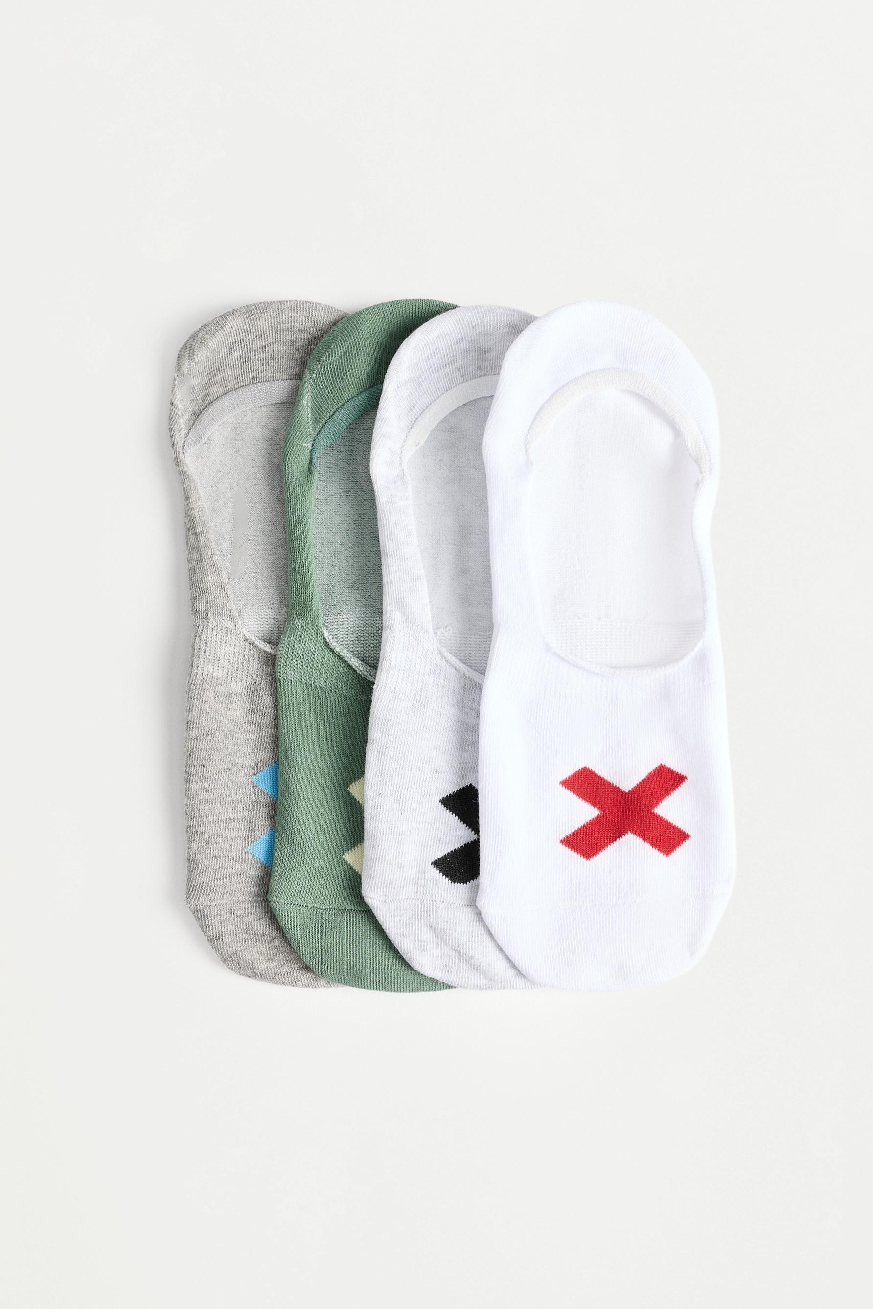 Calcetines invisibles cruz (Pack 4)