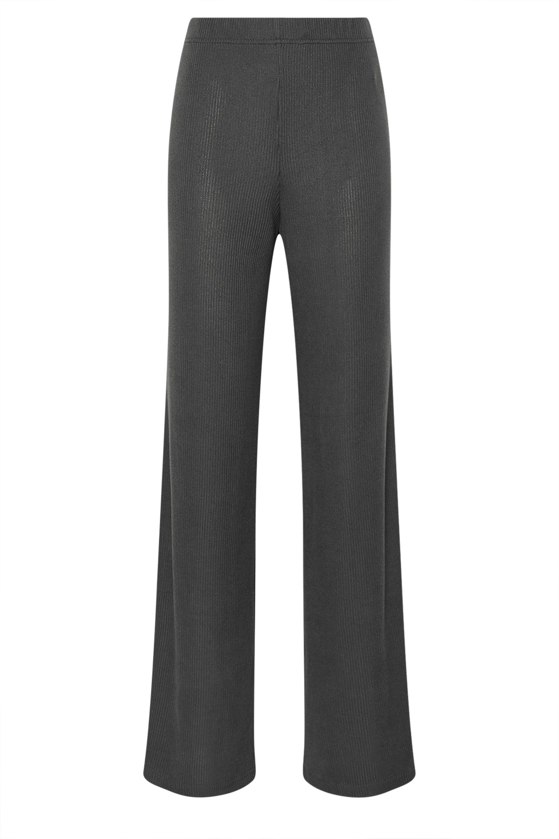 Long Tall Sally Tall Ribbed Wide Leg Trousers