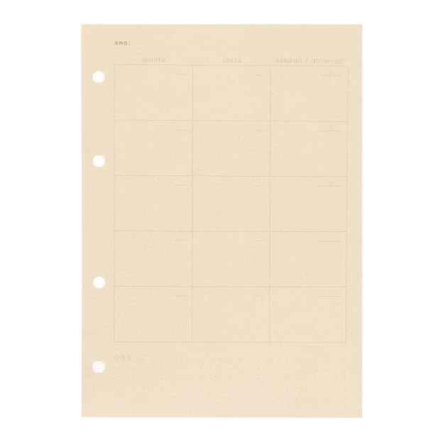 PERMANENTE A5 REFIL PLANNER