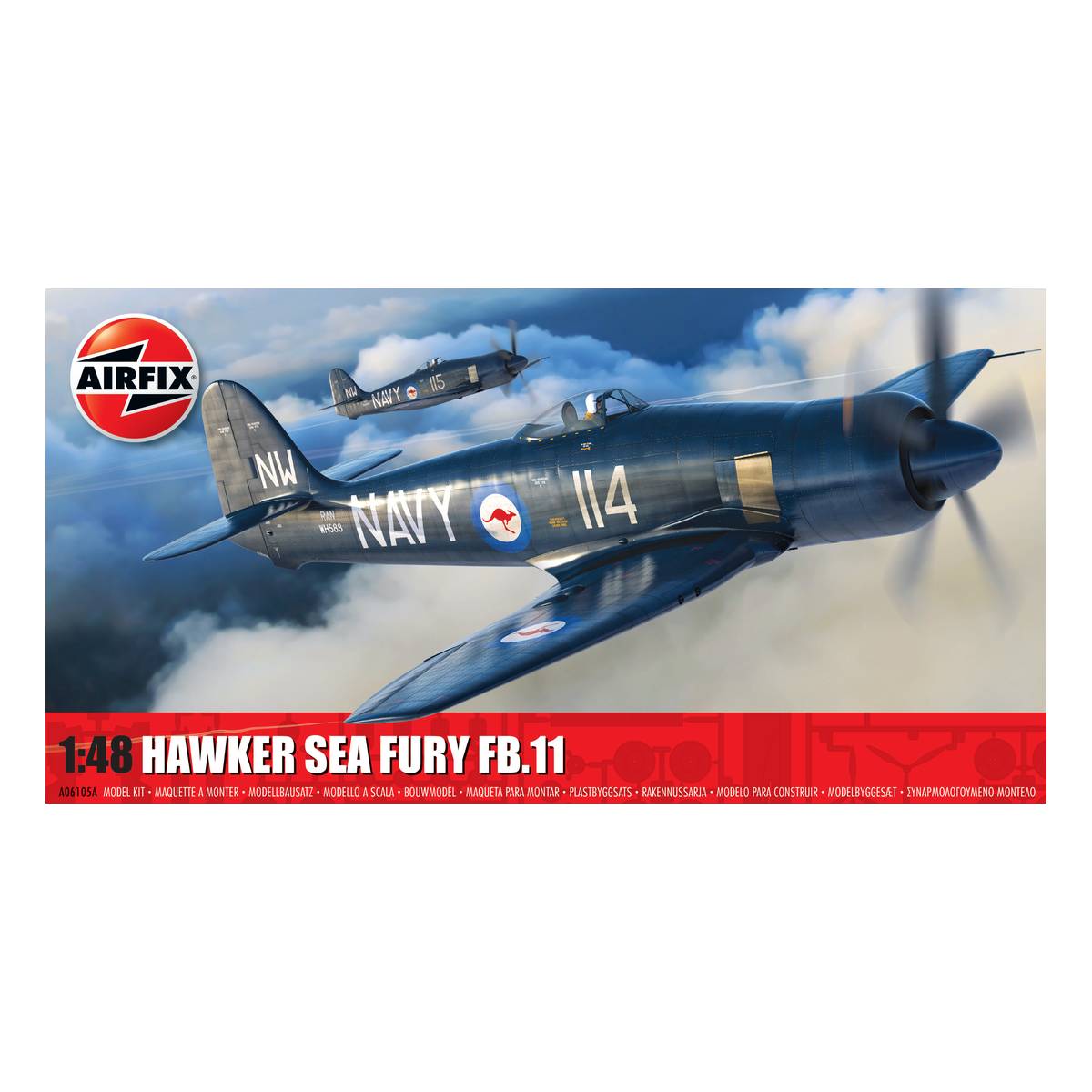 Airfix Hawker Sea Fury FB.11 Model Kit 1:48