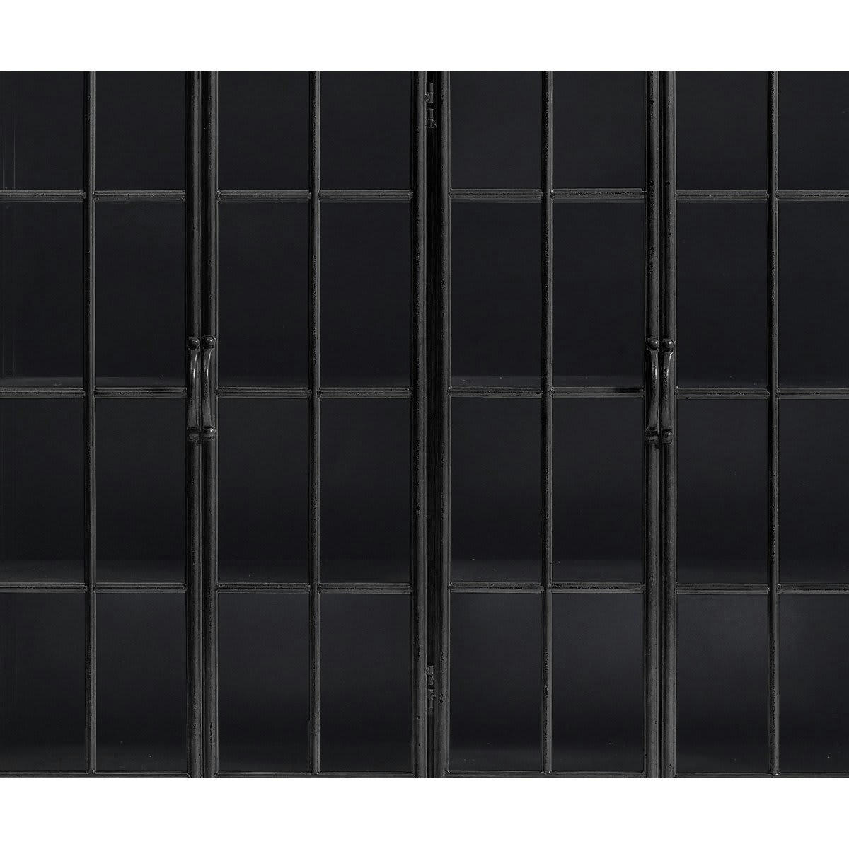 AMANDINE - Grand buffet haut 4 portes métal - Nordal