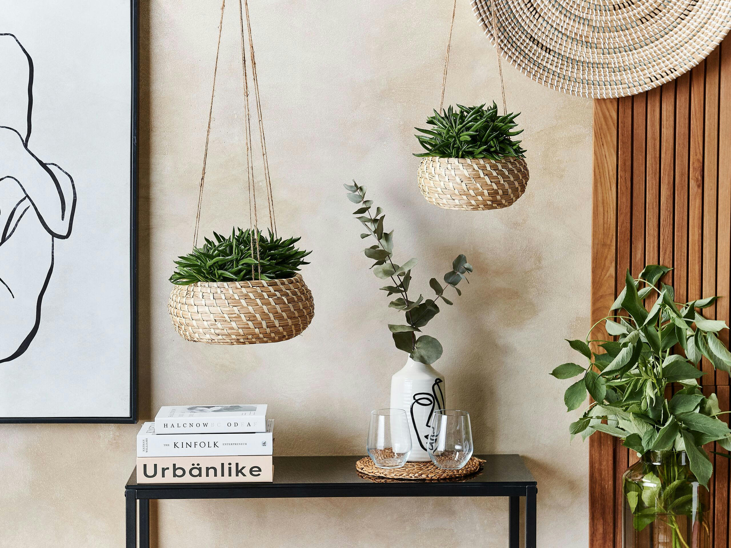 REMORA - Cache-pot d'intérieur en bois solide beige H11 11