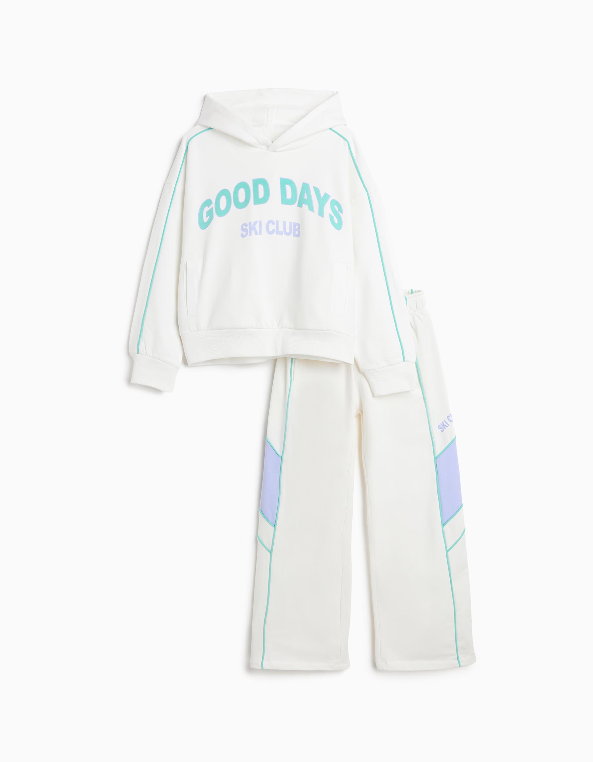 Conjunto de Jogging, Menina, Branco