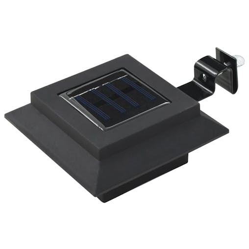 NNEVL Outdoor Solar Lamps 6 pcs LED Square 12 cm Black