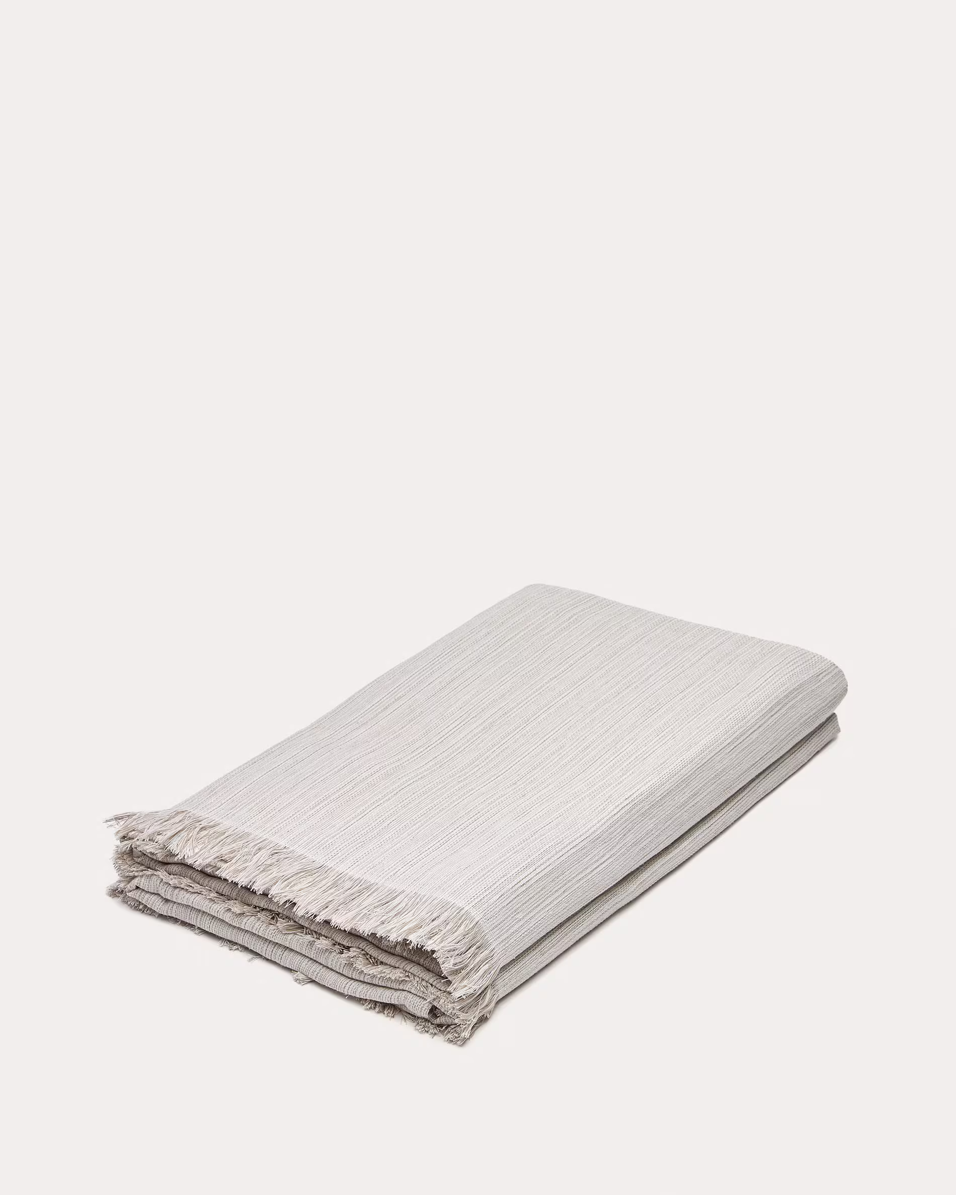 Mantel resinado Vilahur beige con flecos 150 x 250 cm