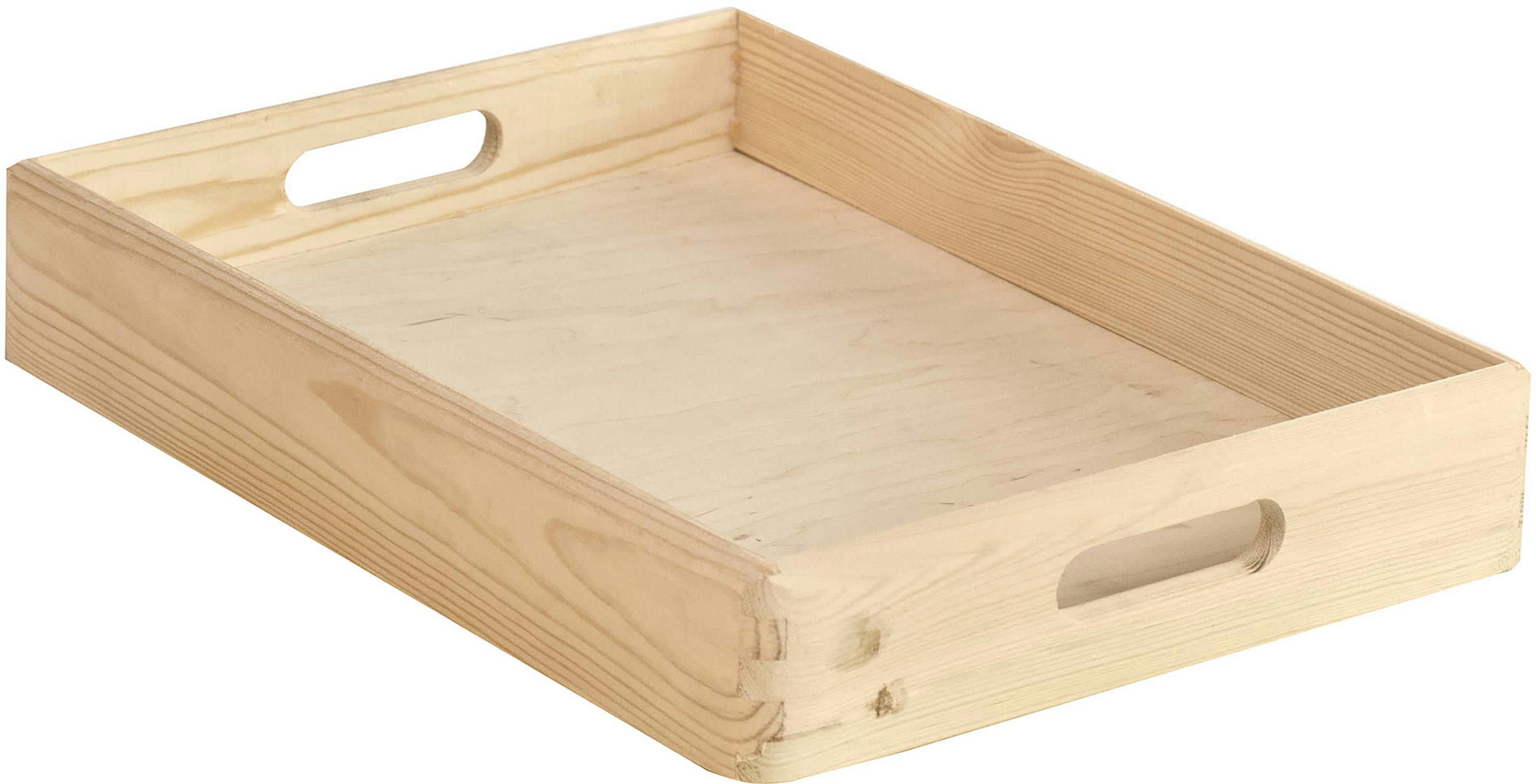 - Caisse en bois de rangement 40 x 30 x 7 cm
