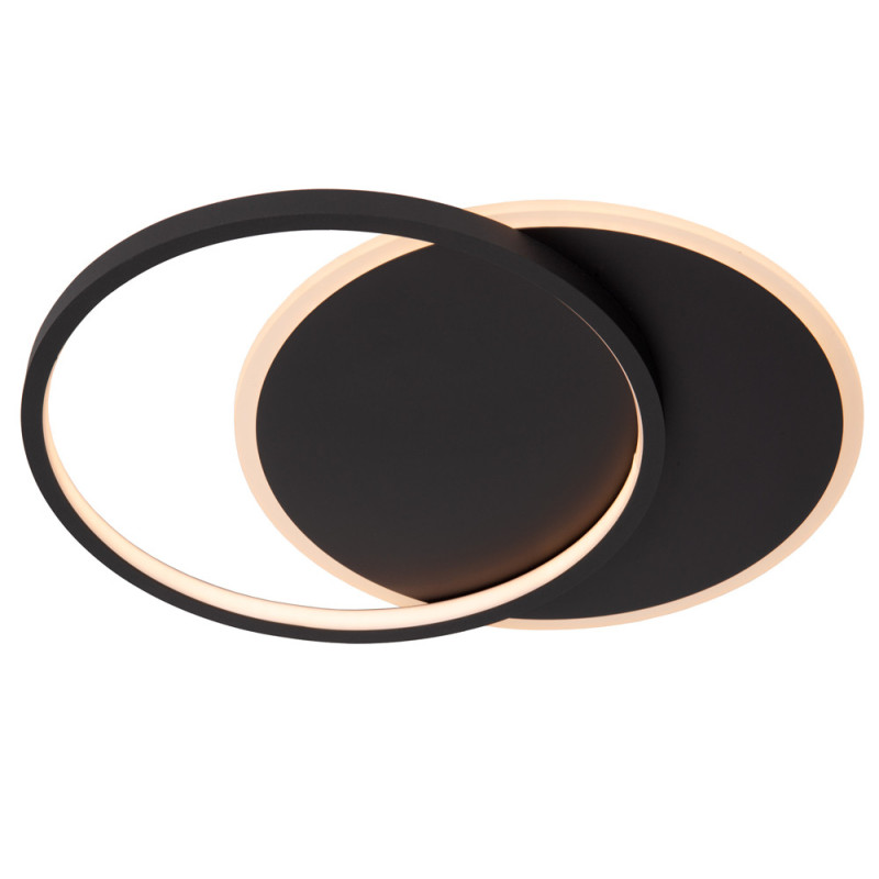 Plafonnier LED Axelle noir 1200 lm 24 W LUCIDE