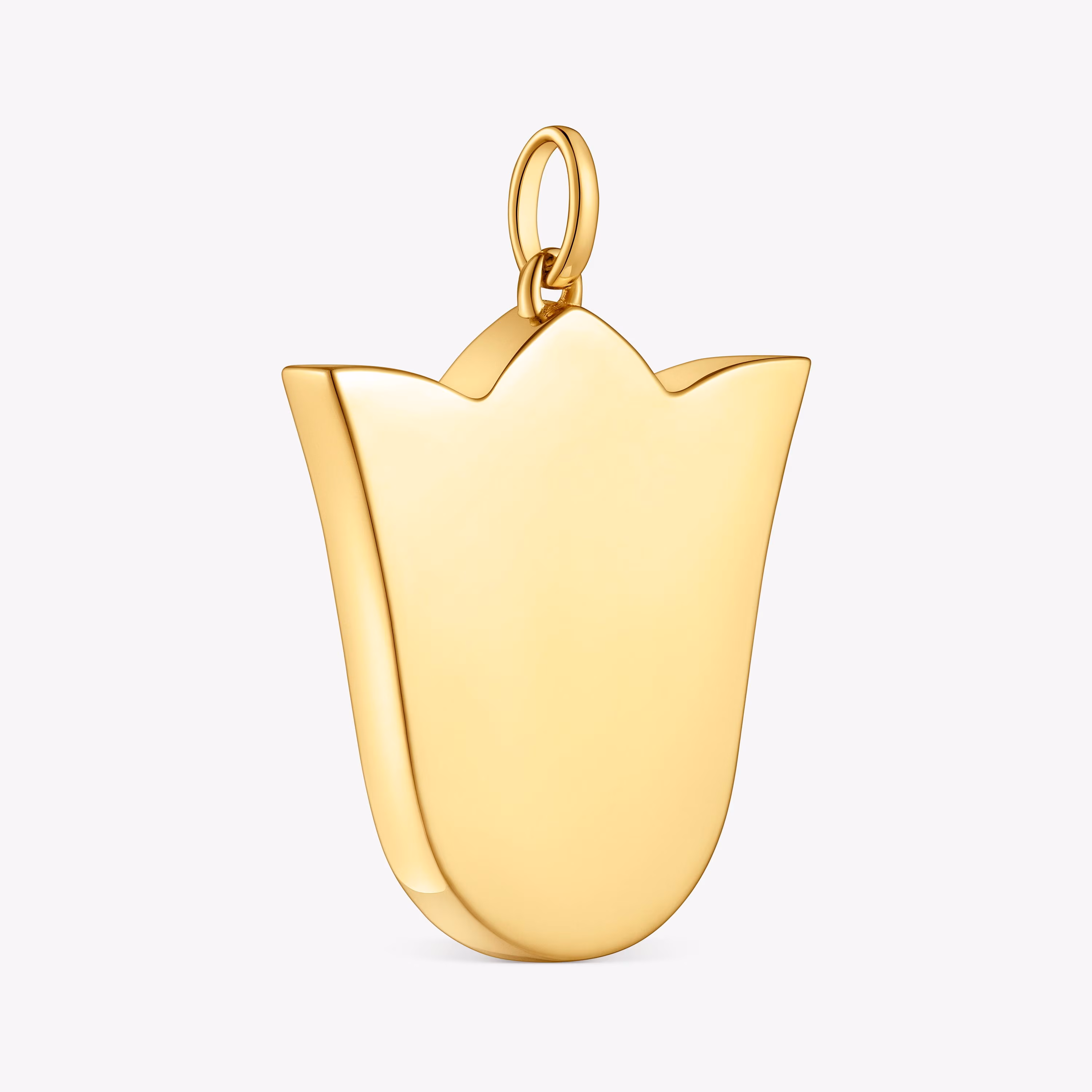 Colgante mediano tulipa con baño de oro 18 kt sobre plata 29 mm Sweet Dolls