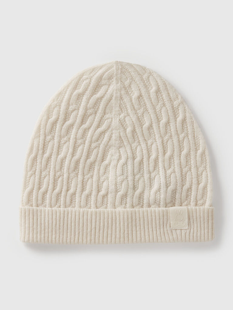 Cable knit hat
