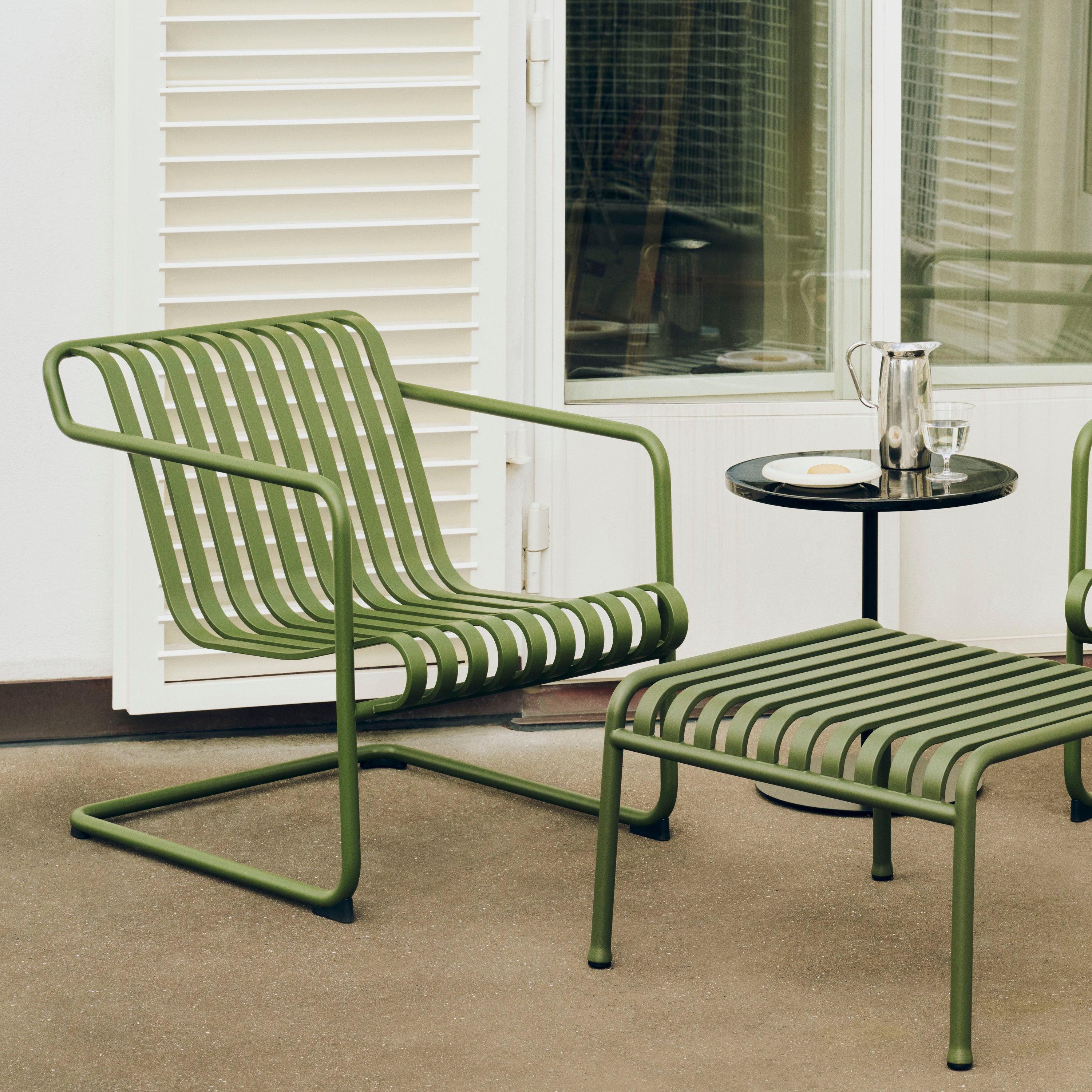 HAY Palissade Cantilever Lounge Chair Low - Olijfgroen