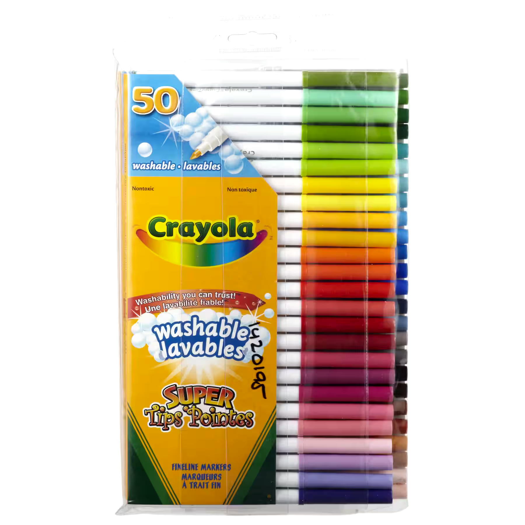 Crayola Super Tip Washable Markers, 50-pk