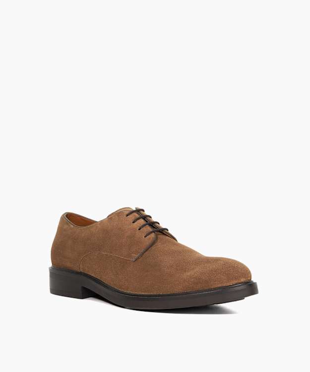 Barney Taupe - Taupe Suede Lace-Up Gibson