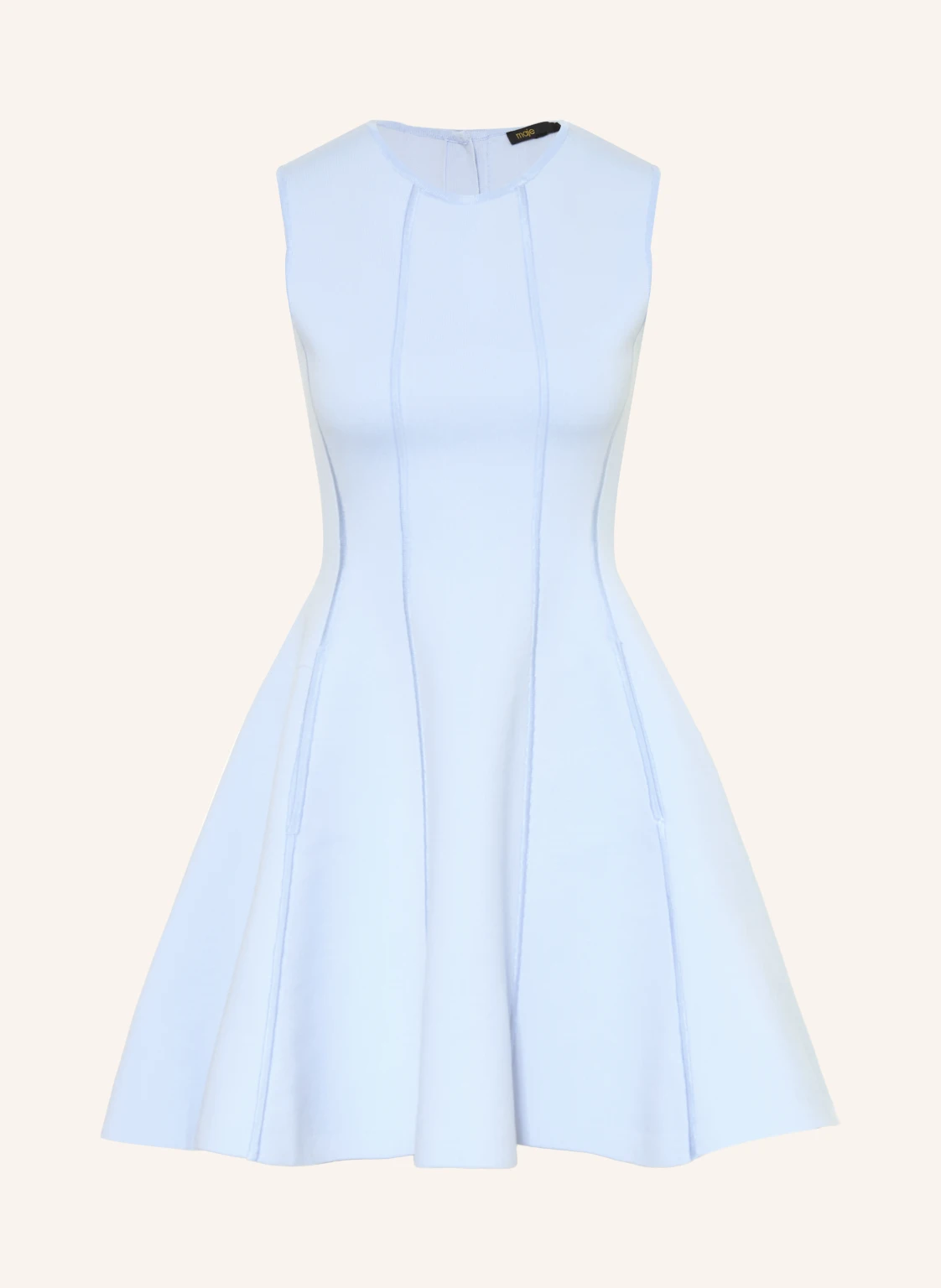maje Kleid mit Schmuckperlen und Schmucksteinen