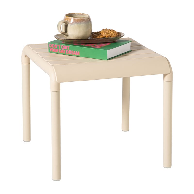 Buiten bijzettafel Lea - beige - 40x45x45 cm