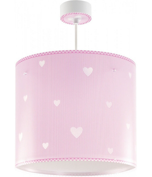 Lustre et lampe suspension enfant Sweet Dreams coeurs rose