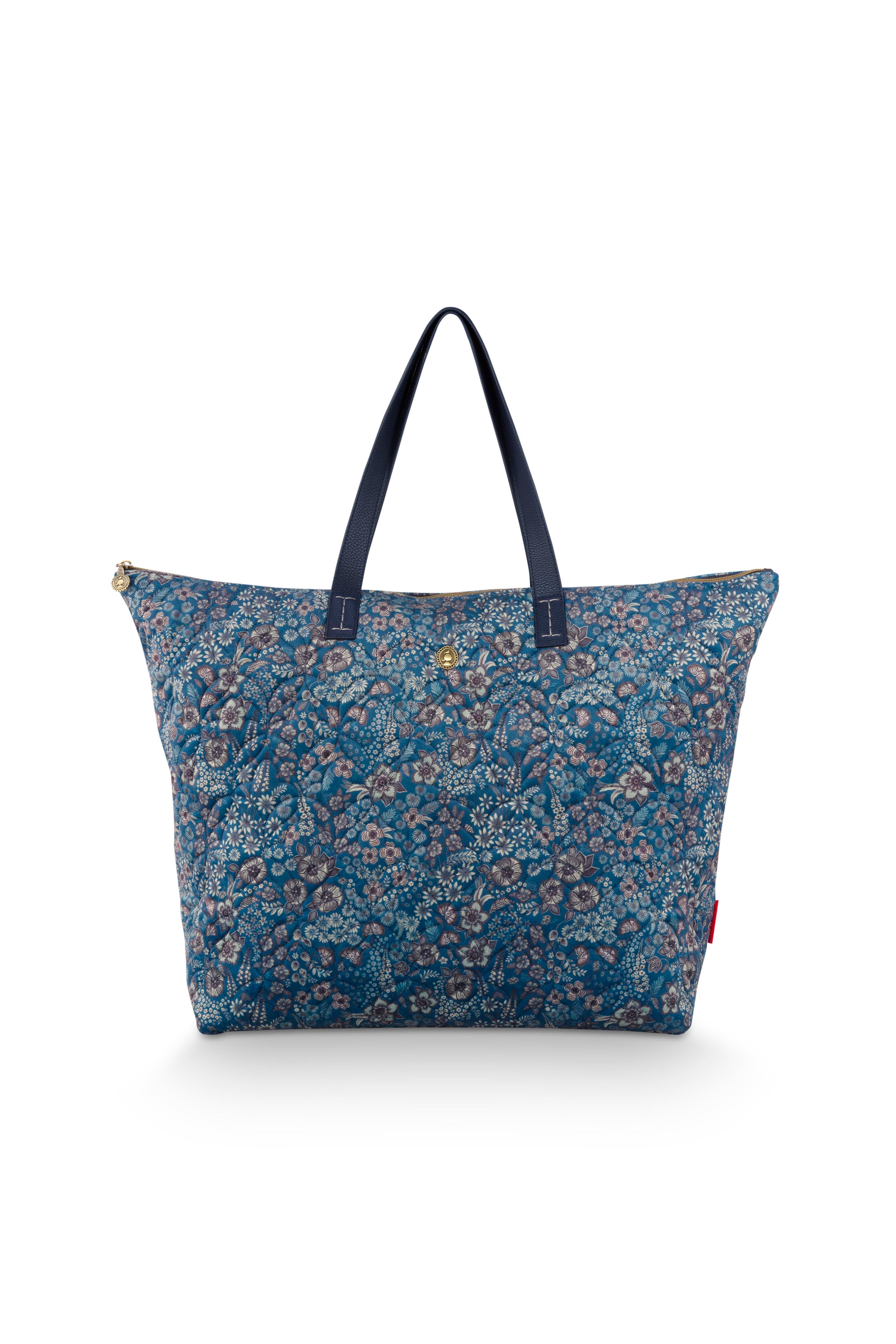Pip Studio - Tilda Tote Bag Dames - Daisy Dreams - Blauw - 66x20x44cm