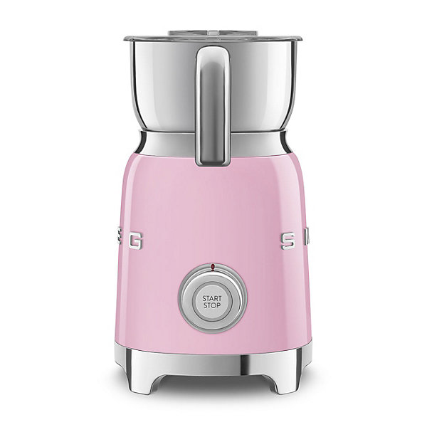 Emulsionneur de lait 500w 0.6l rose Smeg MFF11PKEU années 50