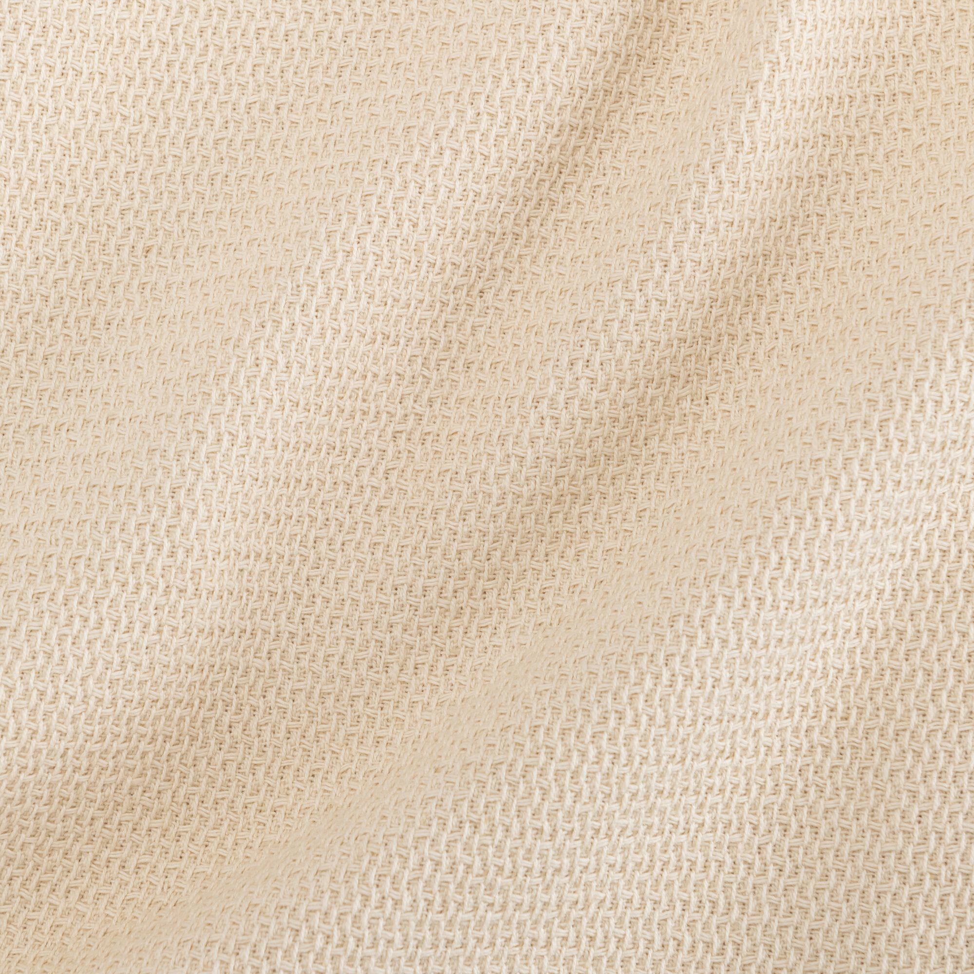 OTRYS - Plaid à franges en coton - beige 130x170cm
