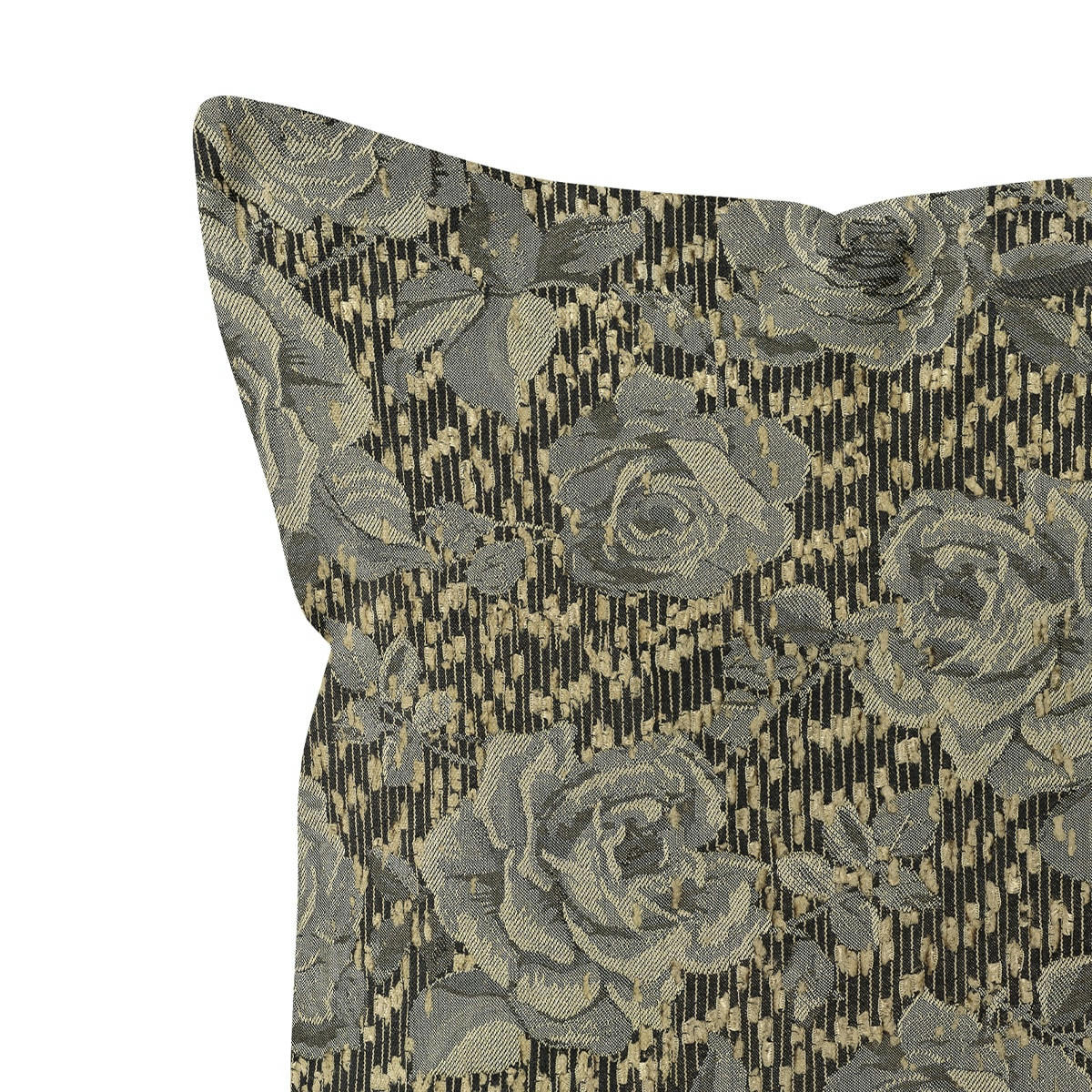 - Coussin imprimé vintage polyester vert 40x40cm