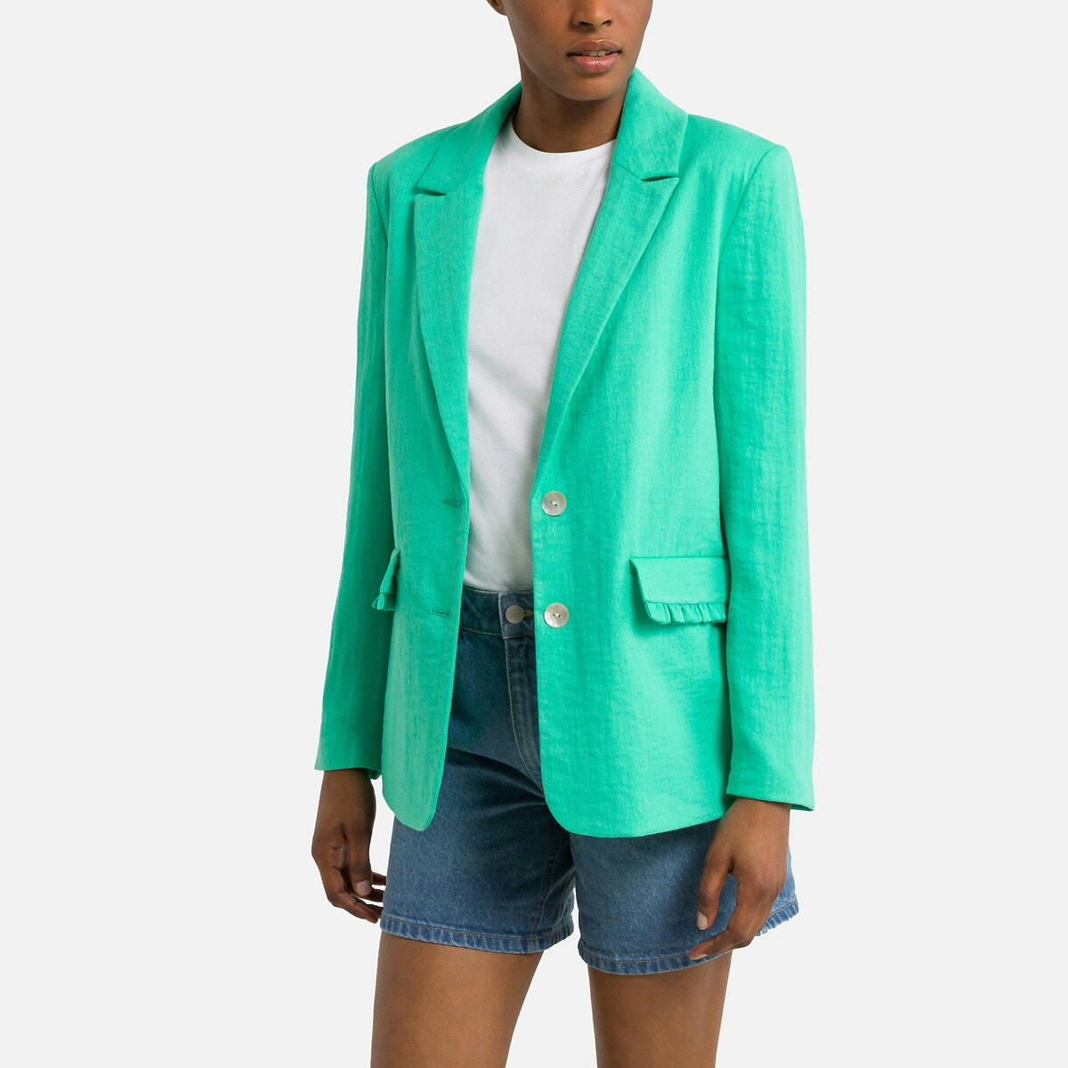 Blazer droit, boutonné
