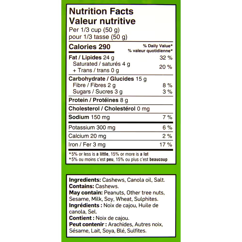 FRANK Roasted & Salted Cashews, 700-g