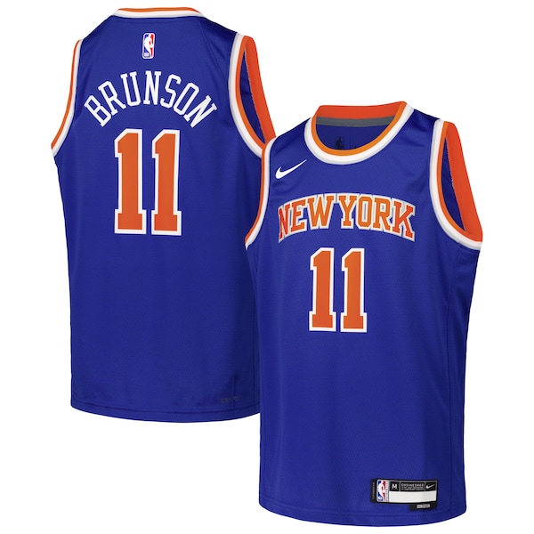 Jalen Brunson New York Knicks Nike Youth Swingman Jersey - Icon Edition - Blue