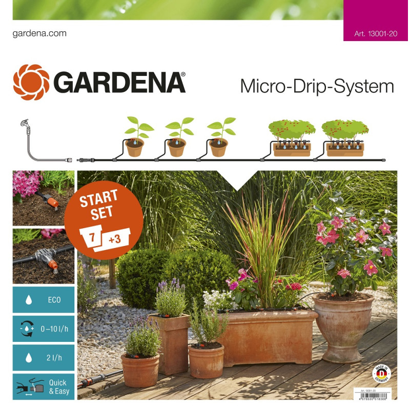 Kit de base pour arrosage goutte à goutte GARDENA