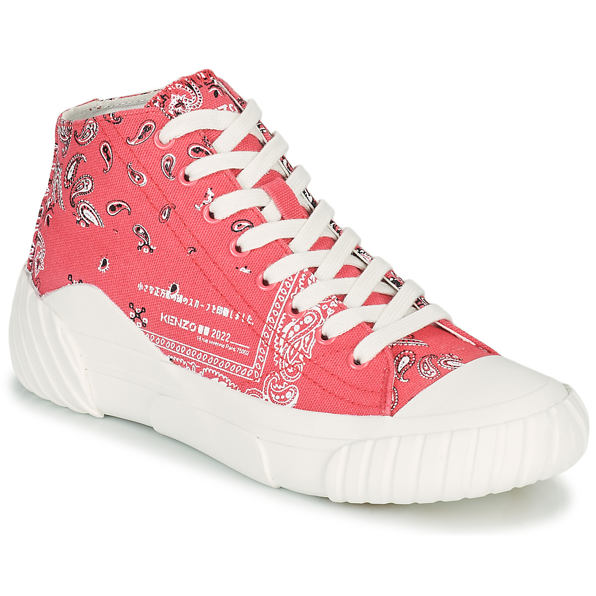 Kenzo - TIGER CREST HIGH TOP SNEAKERS - Pink