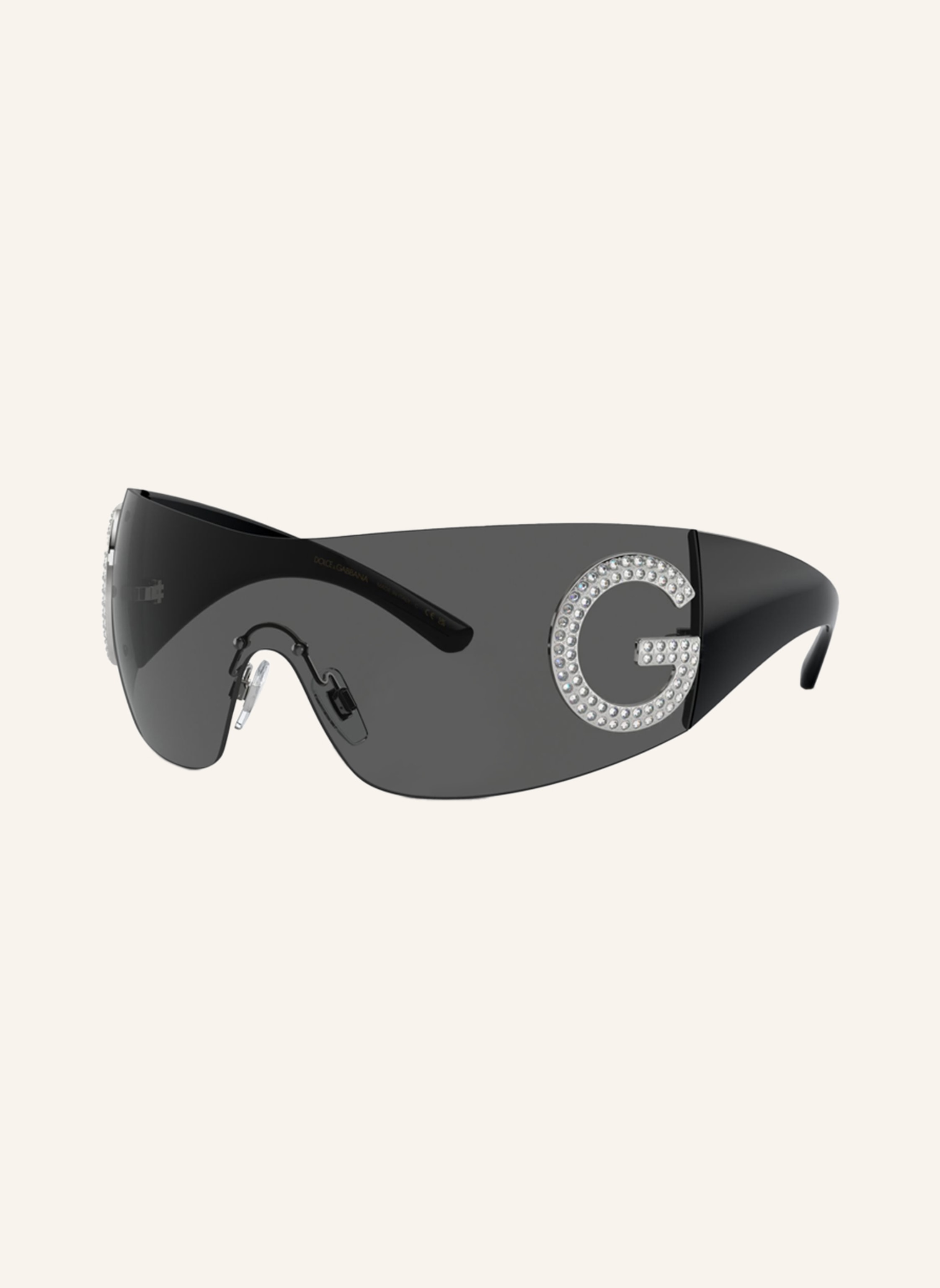 DOLCE & GABBANA Sonnenbrille DG2298B mit Schmucksteinen