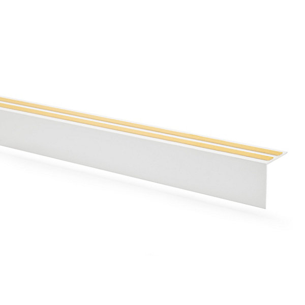 Cache de tringle à rideau  PVC 30x30mm, 2m, installation de la bande lumineuse LED, blanc