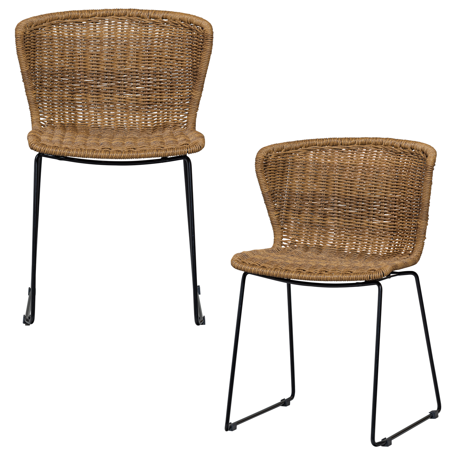 WOOOD tuinstoelen Wings - Touw/Metaal - Naturel - Set van 2