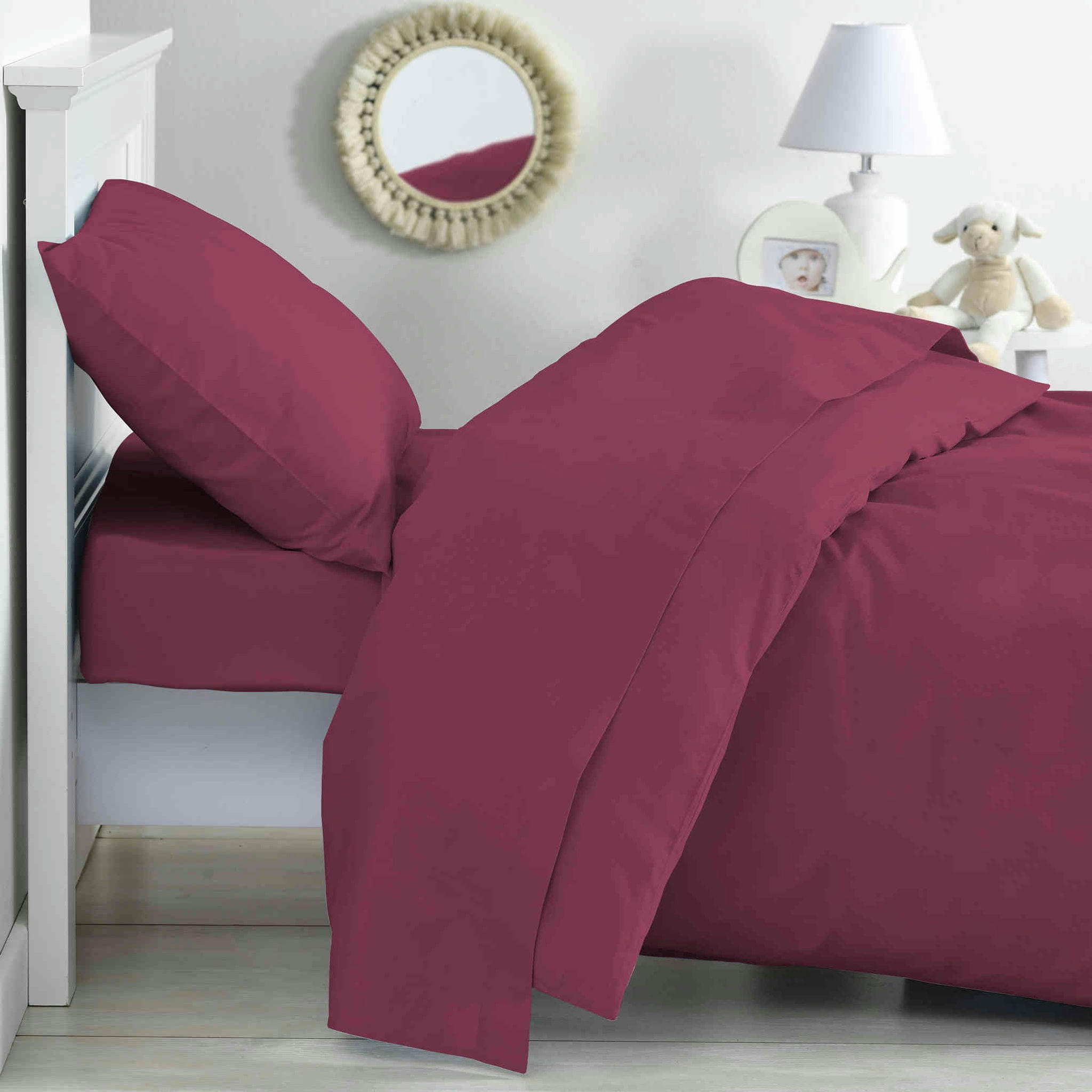 - Housse de couette coton bio violet 100x140 (bébé)