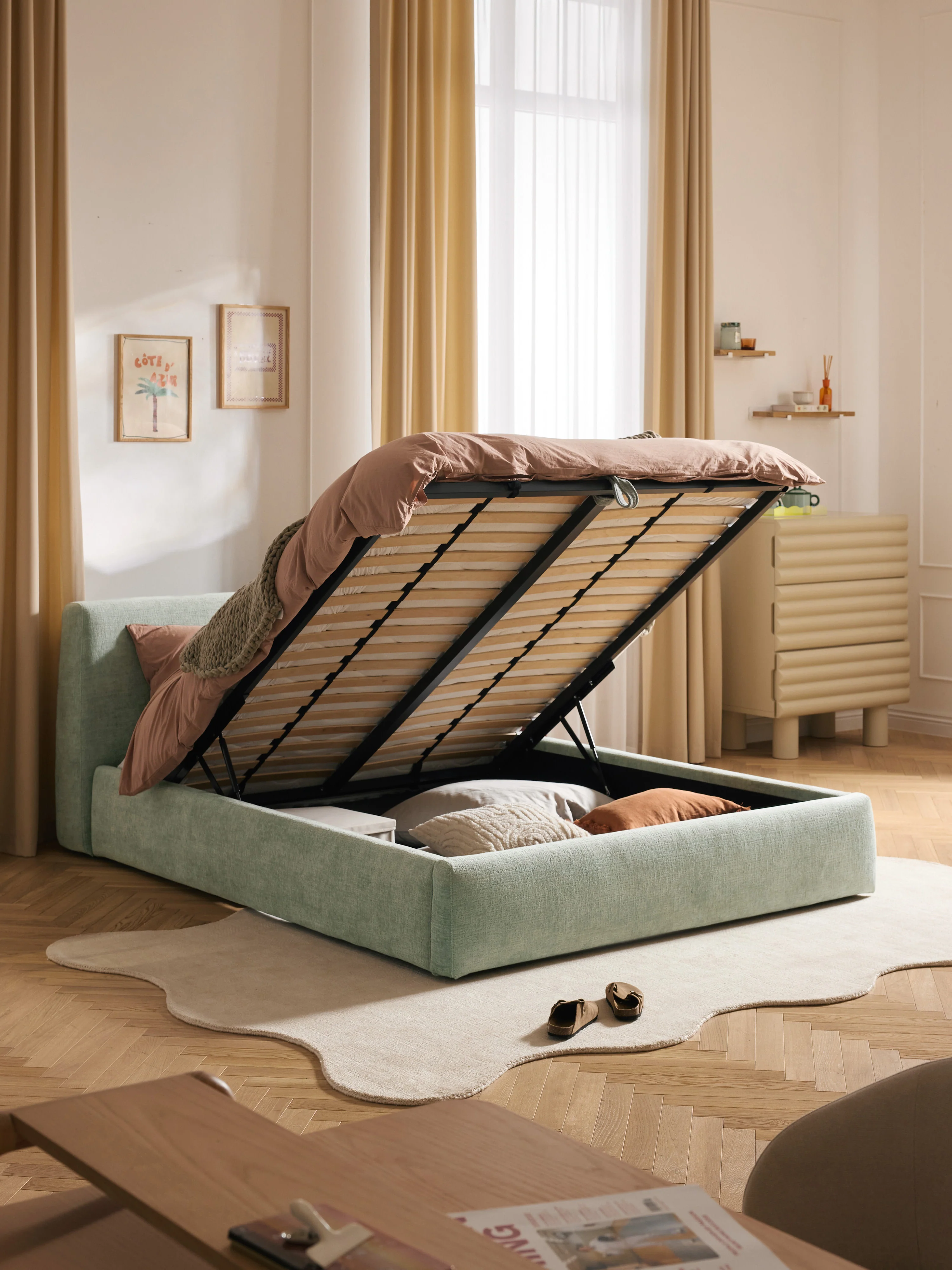 Polsterbett Cloud mit Stauraum