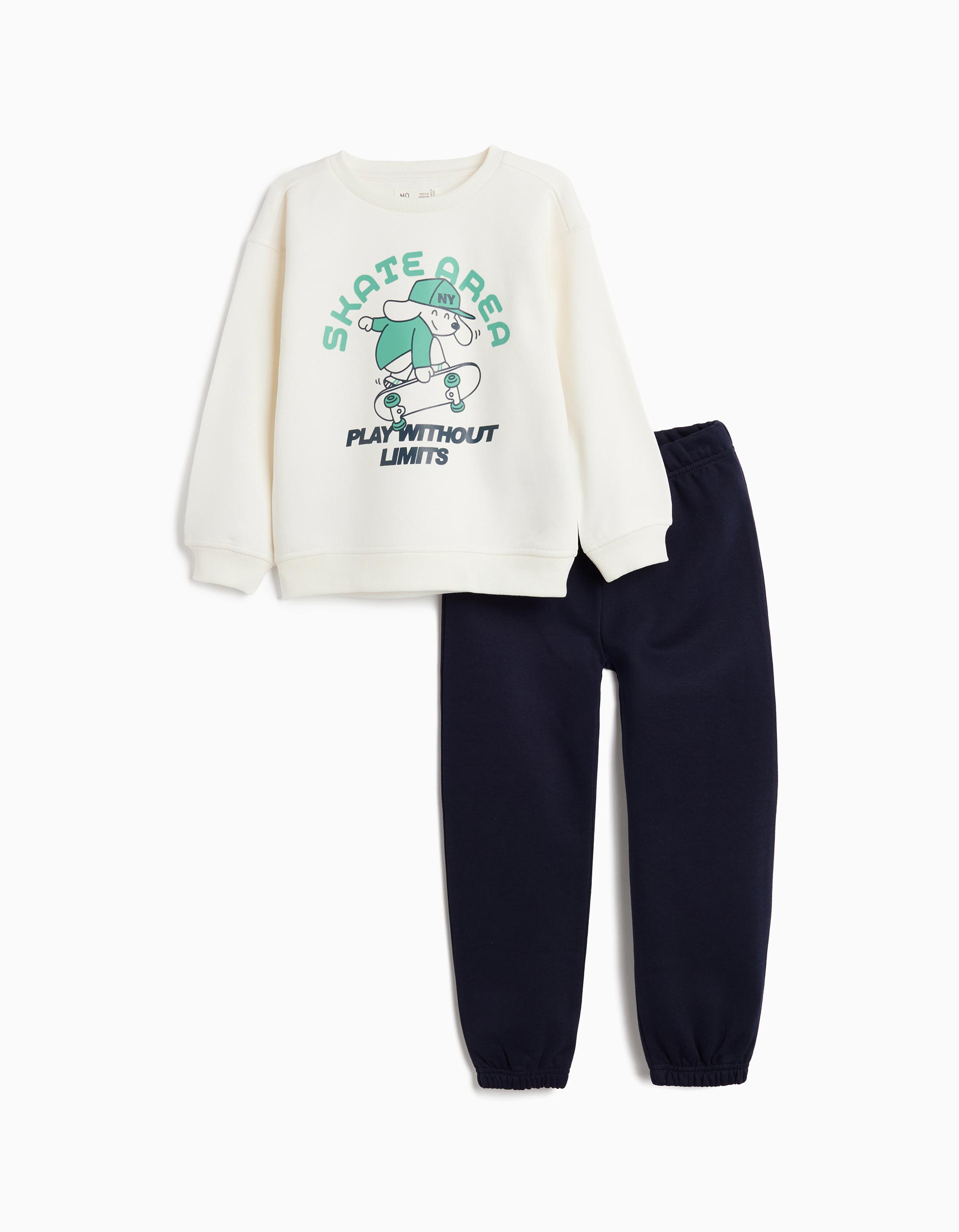 Conjunto de Jogging, Menino, Branco