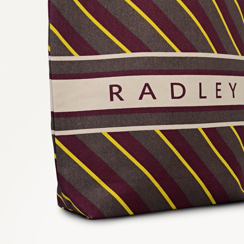 Radley Diagonal Stripe - Extra Large Open Top Tote