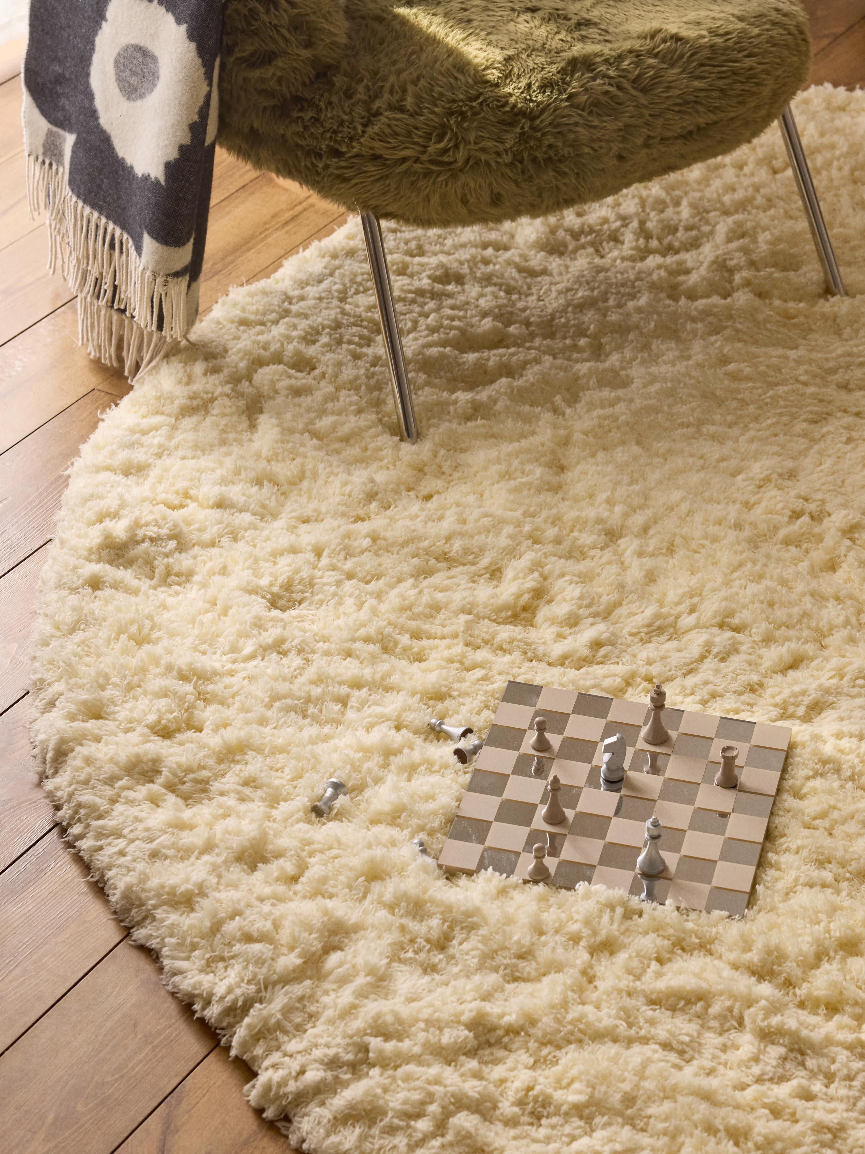 Hochflor-Teppich Tully in organischer Form