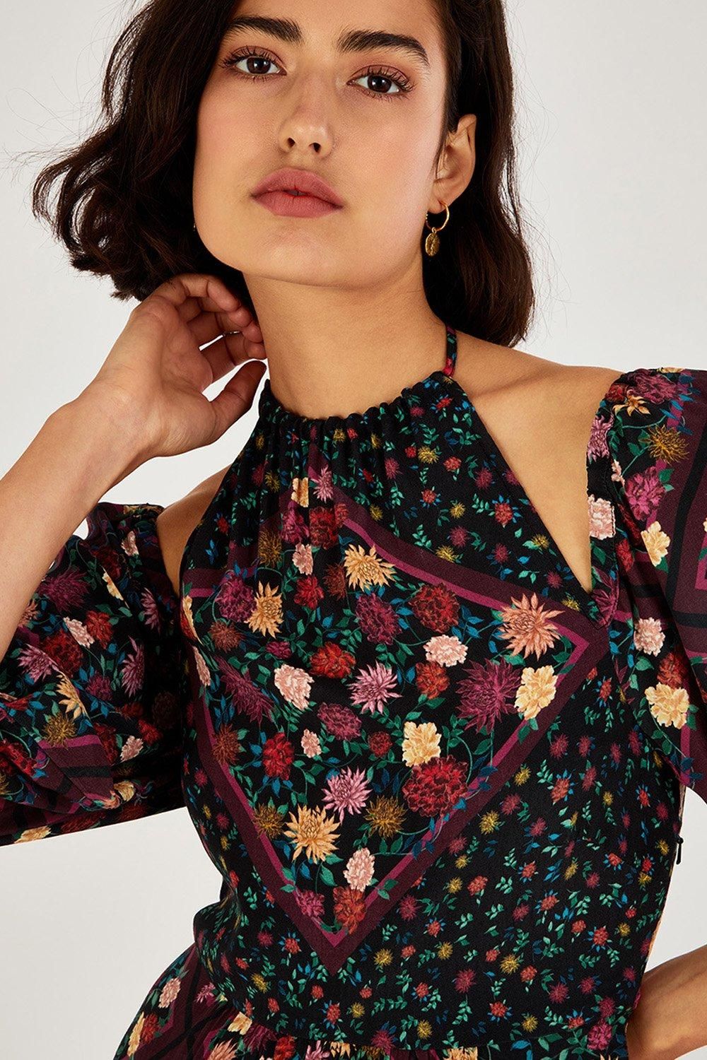 Monsoon Sanvi' Print Midi Dress