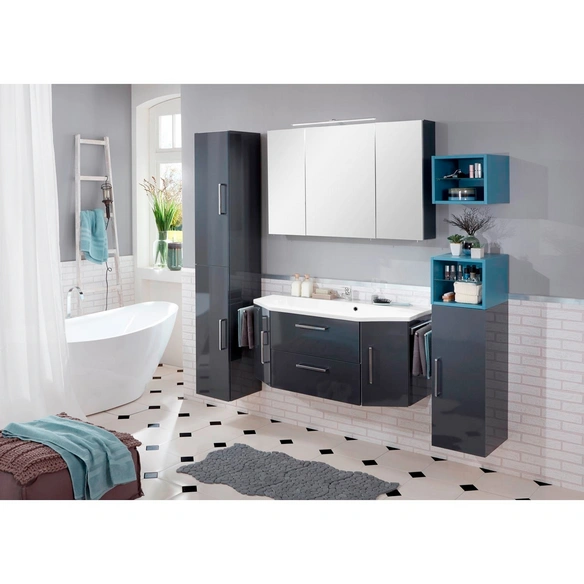 Spiegelschrank »OPTIbasic 4050«, BxHxT: 110 x 72 x 16 cm, 3-türig, anthrazit