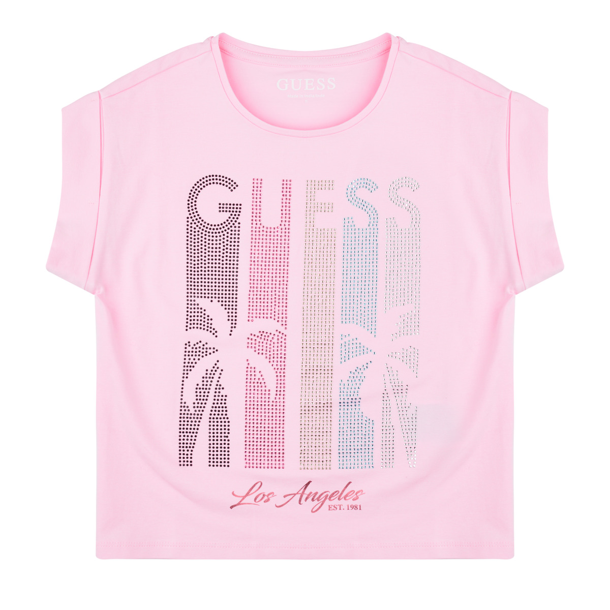 Guess - MIDI BOXY SS T-SHIRT - Pink