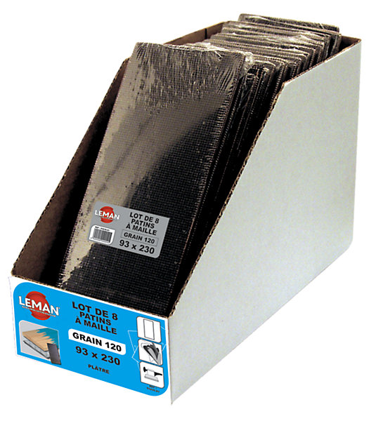8 PATINS MAILLE 115 X 280 GR 180 PAR 15 LOTS - 115280.82 - LEMAN