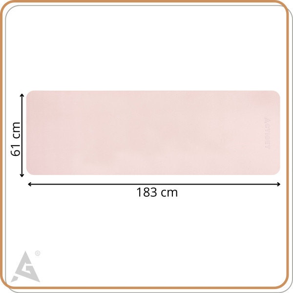 Mata do jogi, fitness Actiget antypoślizgowa 183x61 cm materac do pilates