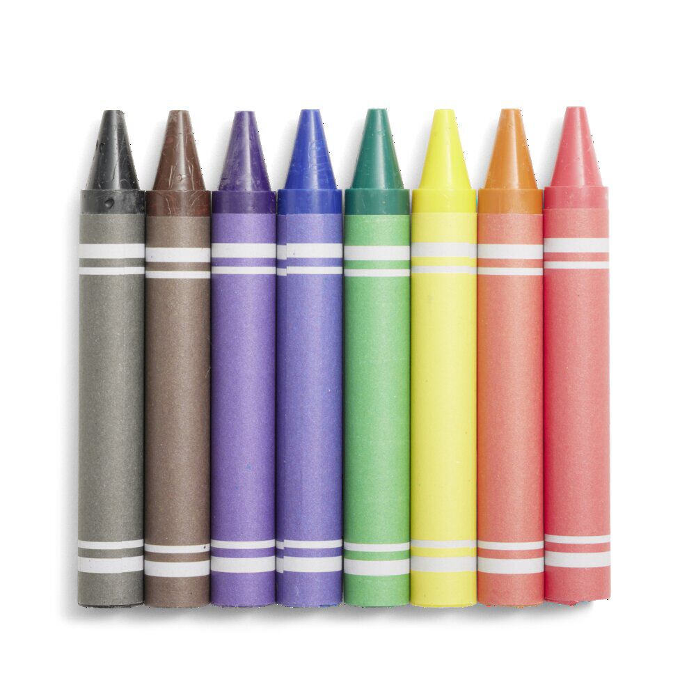 Lot de 8 crayons gras multicolore